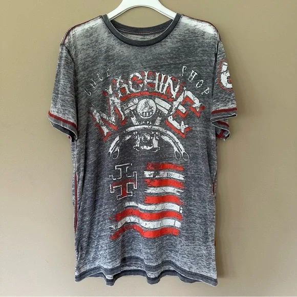 Vintage Y2K Mens 2X Shirt Bundle Burnout Tshirts Machine Motor Chop Shop Skull - Picture 2 of 15